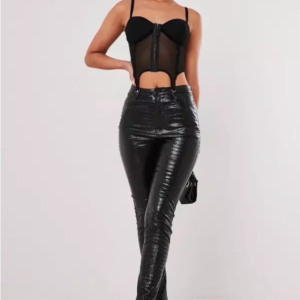 Bundle 3 for $20 - Missguided Black Shiny Trousers